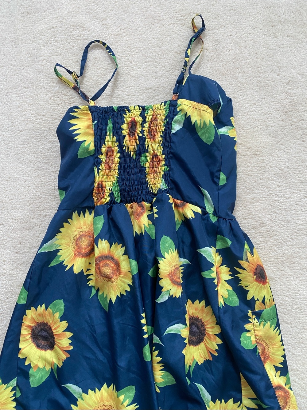Sunflower Button-Front Sundress - Picture 4 of 4